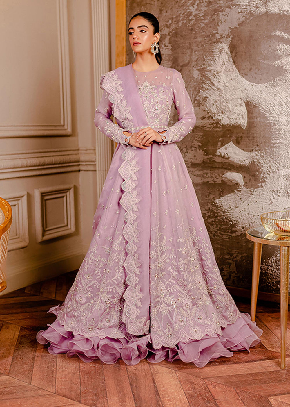Fozia Khalid I Dilkash Festive Wear 25 | Peri Winkle - Official Sakeena London stockist in UK - Sakeena London