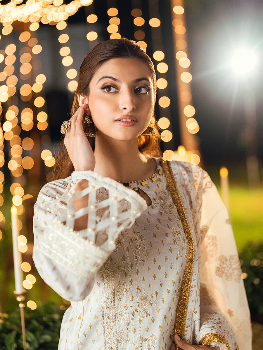 Salitex | Signature Festive Chiffon | UNS25WW004UT - Official Salitex stockist in UK - Sakeena London