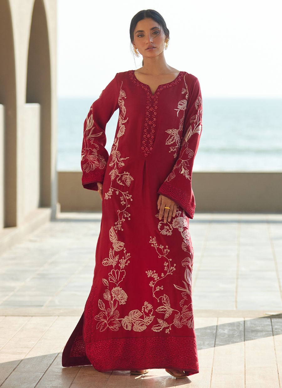 Farah Talib Aziz | Laani The Kaftan Edit | Siren Scarlett Silk