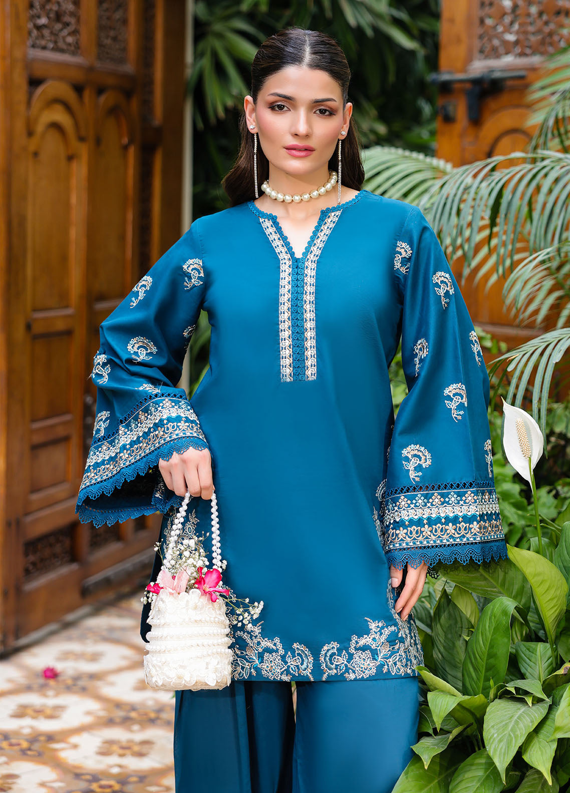 Sahane | Lovent Embroidered Pret 25 | ME23001 Euphoria - Official Sahane stockist in UK - Sakeena London