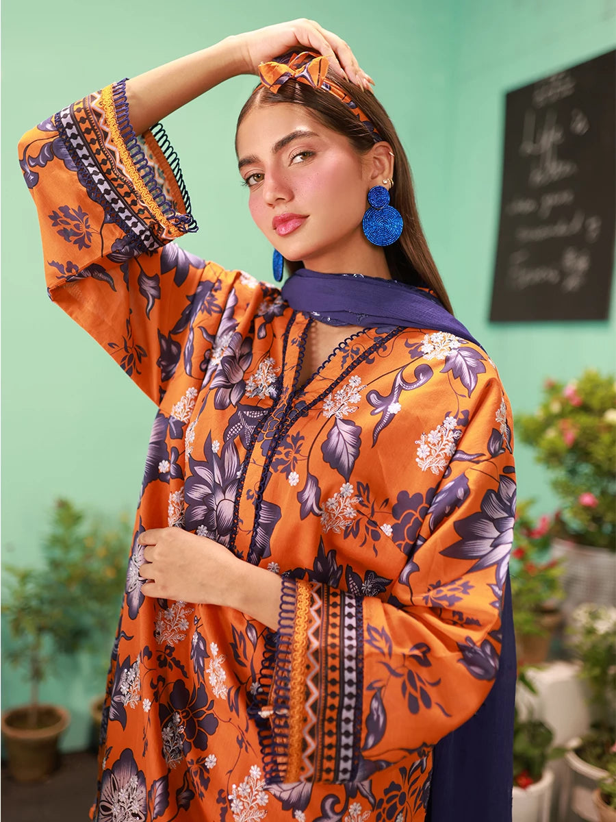 Salitex | Izel Lawn 24 | LUXURY LAWN EMBROIDERED SUIT - Official Salitex stockist in UK - Sakeena London