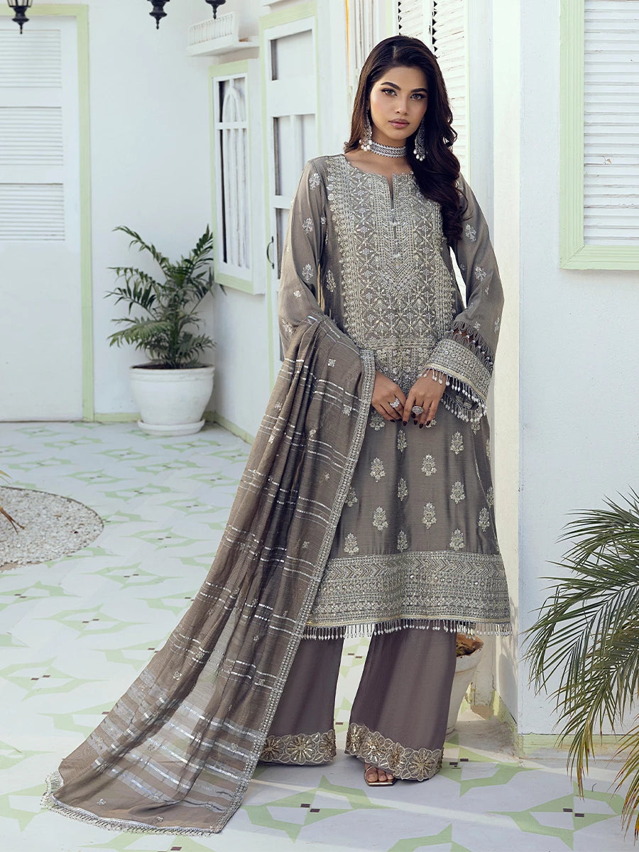 Salitex | Signature Festive Chiffon | SUNW6NO009UT - Official Salitex stockist in UK - Sakeena London