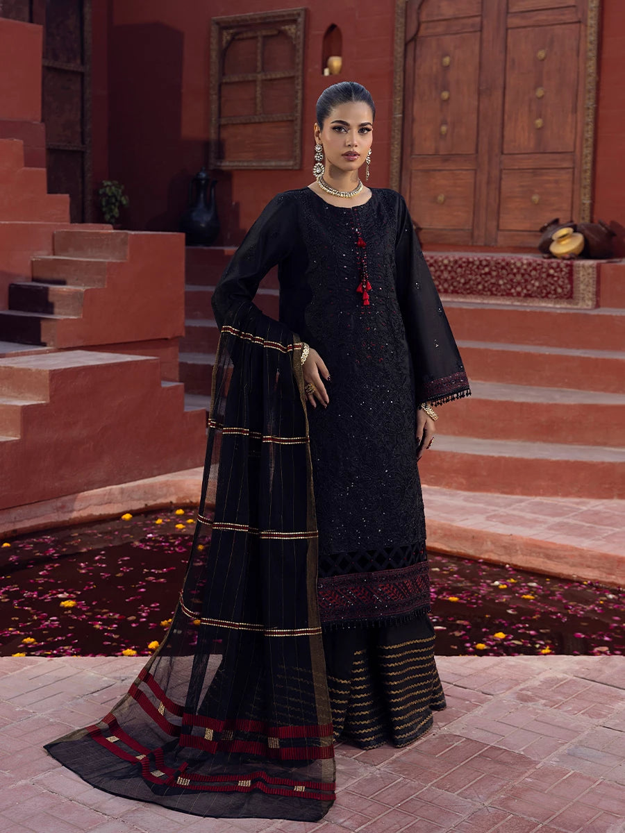 Salitex | Signature Festive Chiffon | SUNW6JI022UT - Official Salitex stockist in UK - Sakeena London