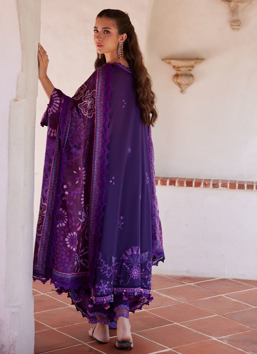 Farah Talib Aziz | Luxury Lawn 26 | Vicenta Violet
