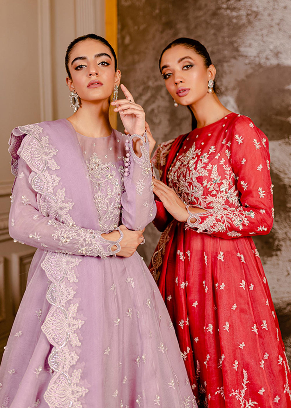Fozia Khalid I Dilkash Festive Wear 25 | Peri Winkle - Official Sakeena London stockist in UK - Sakeena London