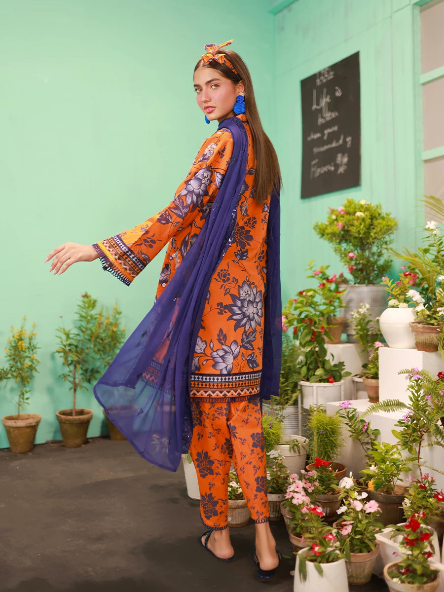Salitex | Izel Lawn 24 | LUXURY LAWN EMBROIDERED SUIT - Official Salitex stockist in UK - Sakeena London