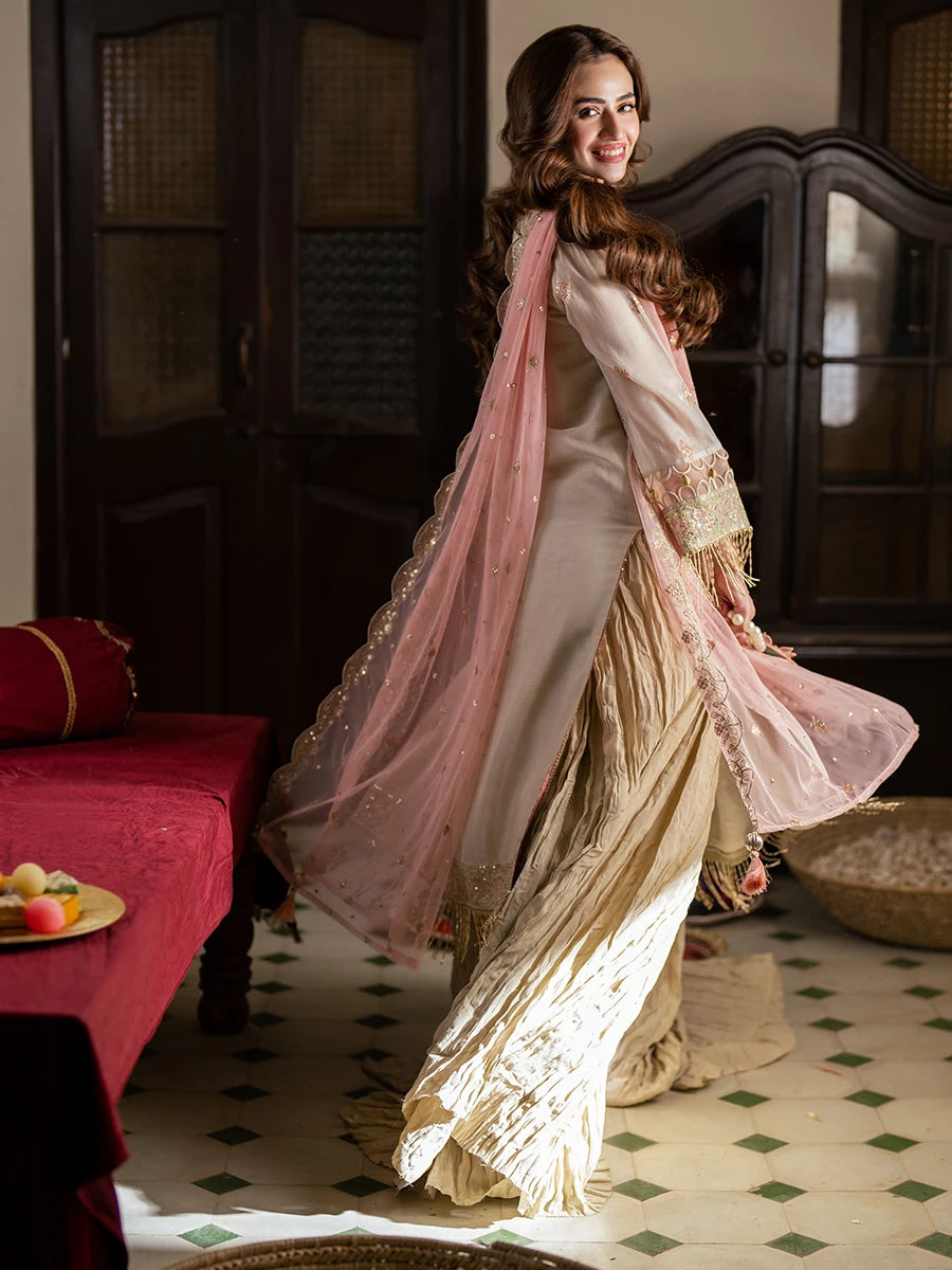 Salitex | Signature Festive Chiffon | SUNW6NO033UT - Official Salitex stockist in UK - Sakeena London