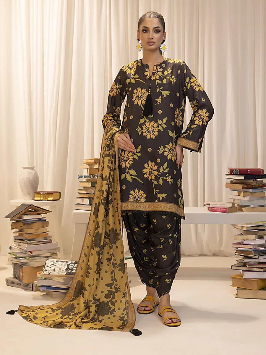 Salitex | Sibel Printed Lawn Silk | ST-02 - Official Salitex stockist in UK - Sakeena London