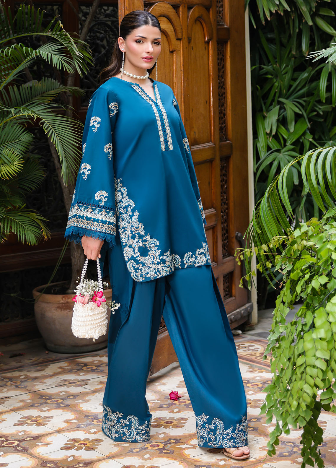 Sahane | Lovent Embroidered Pret 25 | ME23001 Euphoria - Official Sahane stockist in UK - Sakeena London