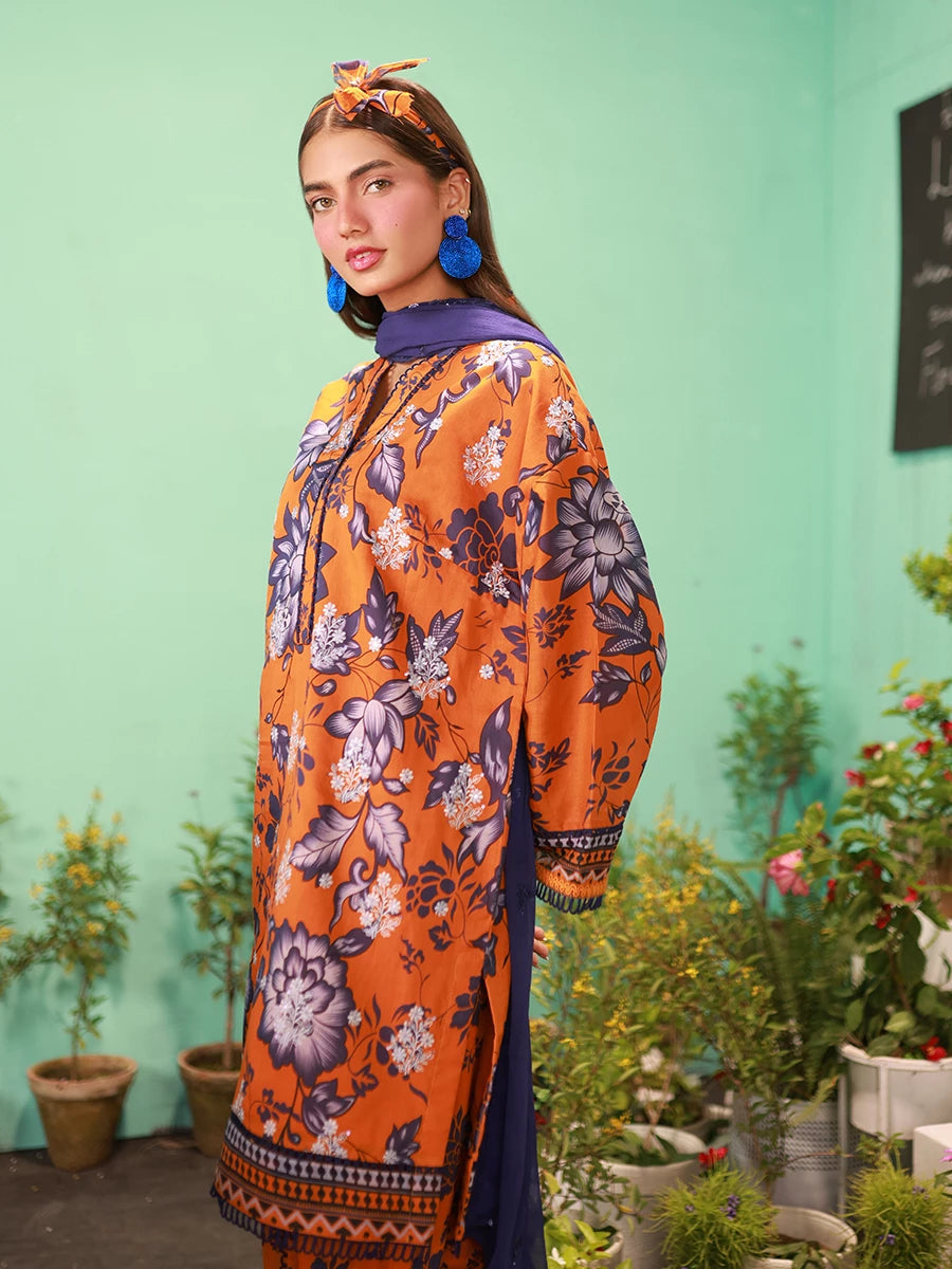 Salitex | Izel Lawn 24 | LUXURY LAWN EMBROIDERED SUIT - Official Salitex stockist in UK - Sakeena London