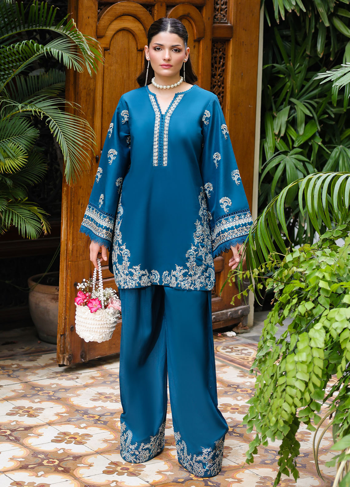 Sahane | Lovent Embroidered Pret 25 | ME23001 Euphoria - Official Sahane stockist in UK - Sakeena London