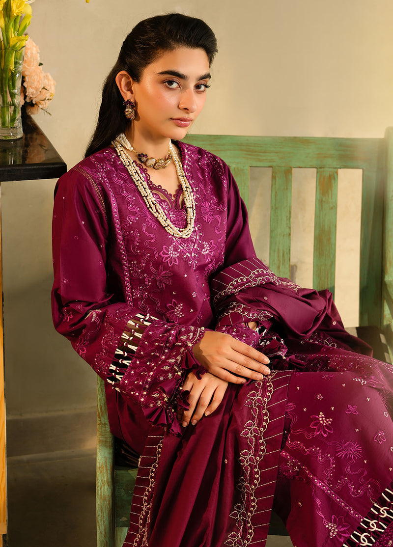 Sahane | In Laws in Lawn Eid Edit | CT-21002 Berry - Official Sahane stockist in UK - Sakeena London