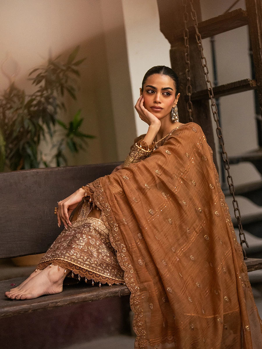 Salitex | Signature Festive Chiffon | SUNW6JI044UT - Official Salitex stockist in UK - Sakeena London
