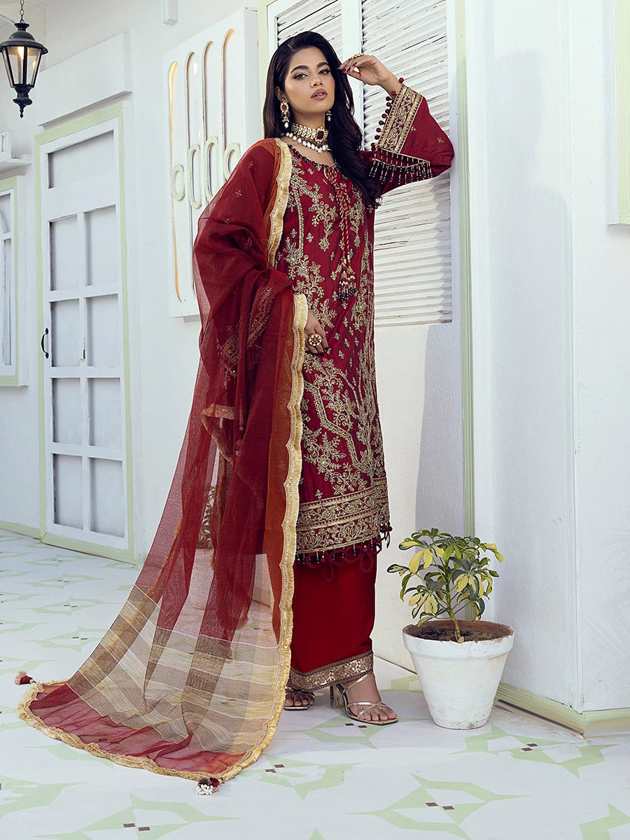 Salitex | Signature Festive Chiffon | SUNW6NO008UT - Official Salitex stockist in UK - Sakeena London