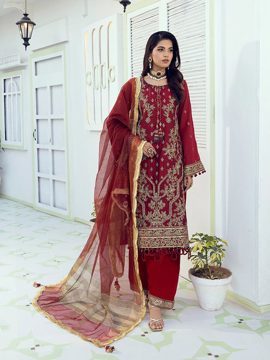 Salitex | Signature Festive Chiffon | SUNW6NO008UT - Official Salitex stockist in UK - Sakeena London