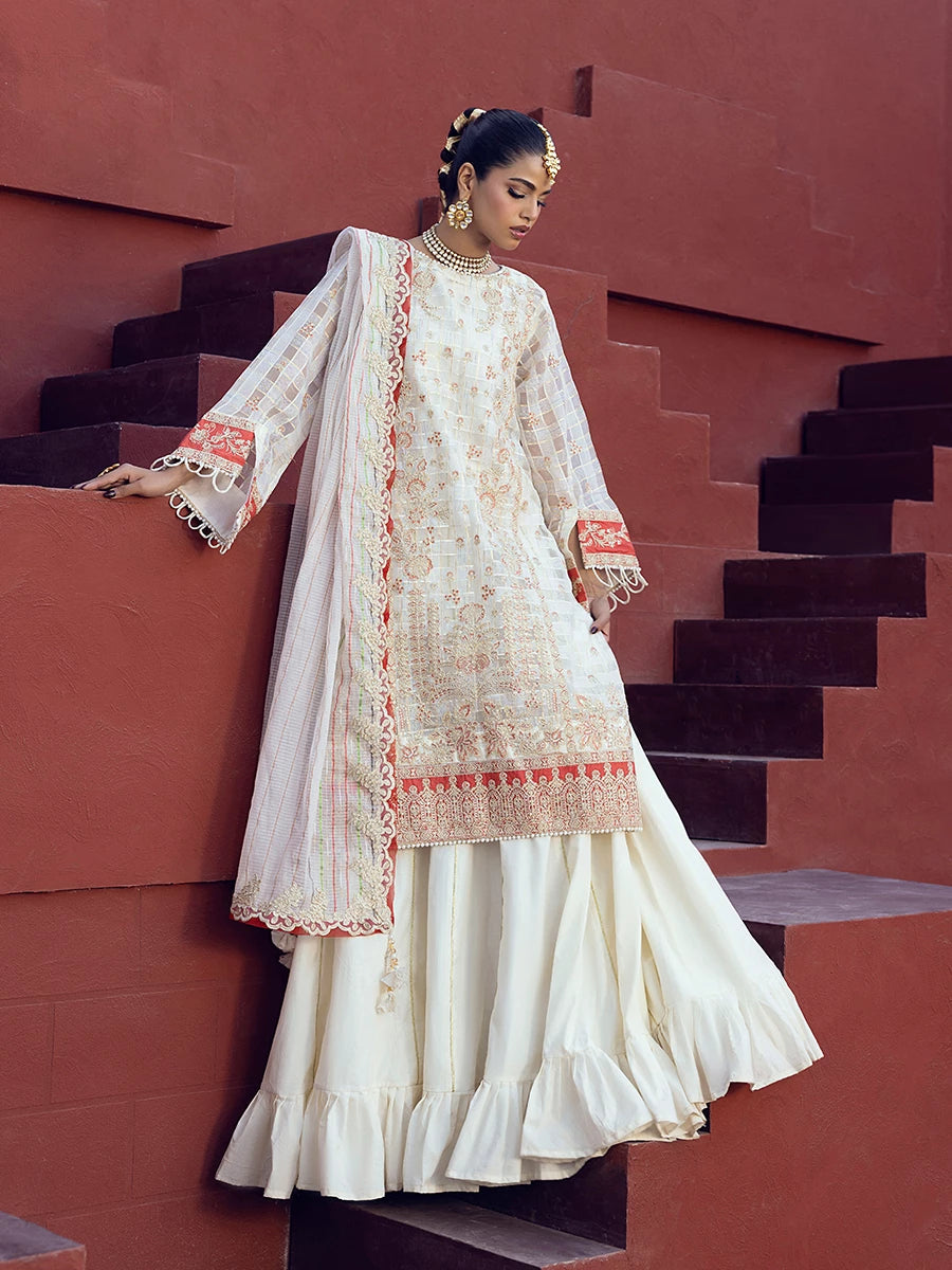 Salitex | Signature Festive Chiffon | SUNW6JI024UT - Official Salitex stockist in UK - Sakeena London