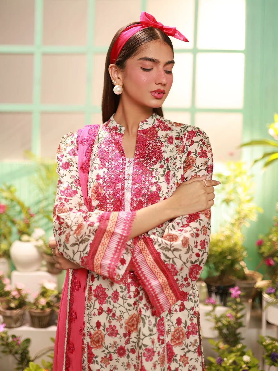 Salitex | Izel Lawn 24 | LUXURY LAWN EMBROIDERED SUIT - Official Salitex stockist in UK - Sakeena London