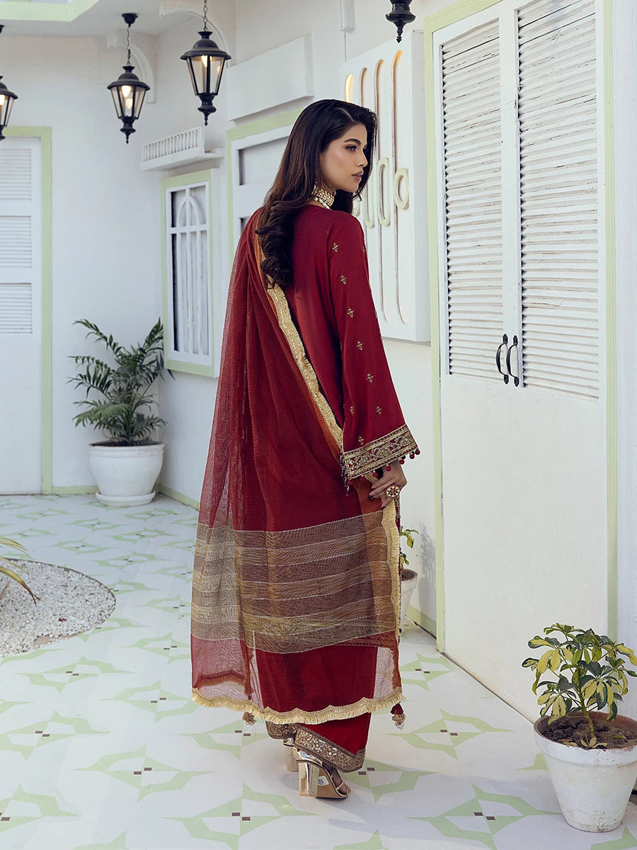Salitex | Signature Festive Chiffon | SUNW6NO008UT - Official Salitex stockist in UK - Sakeena London