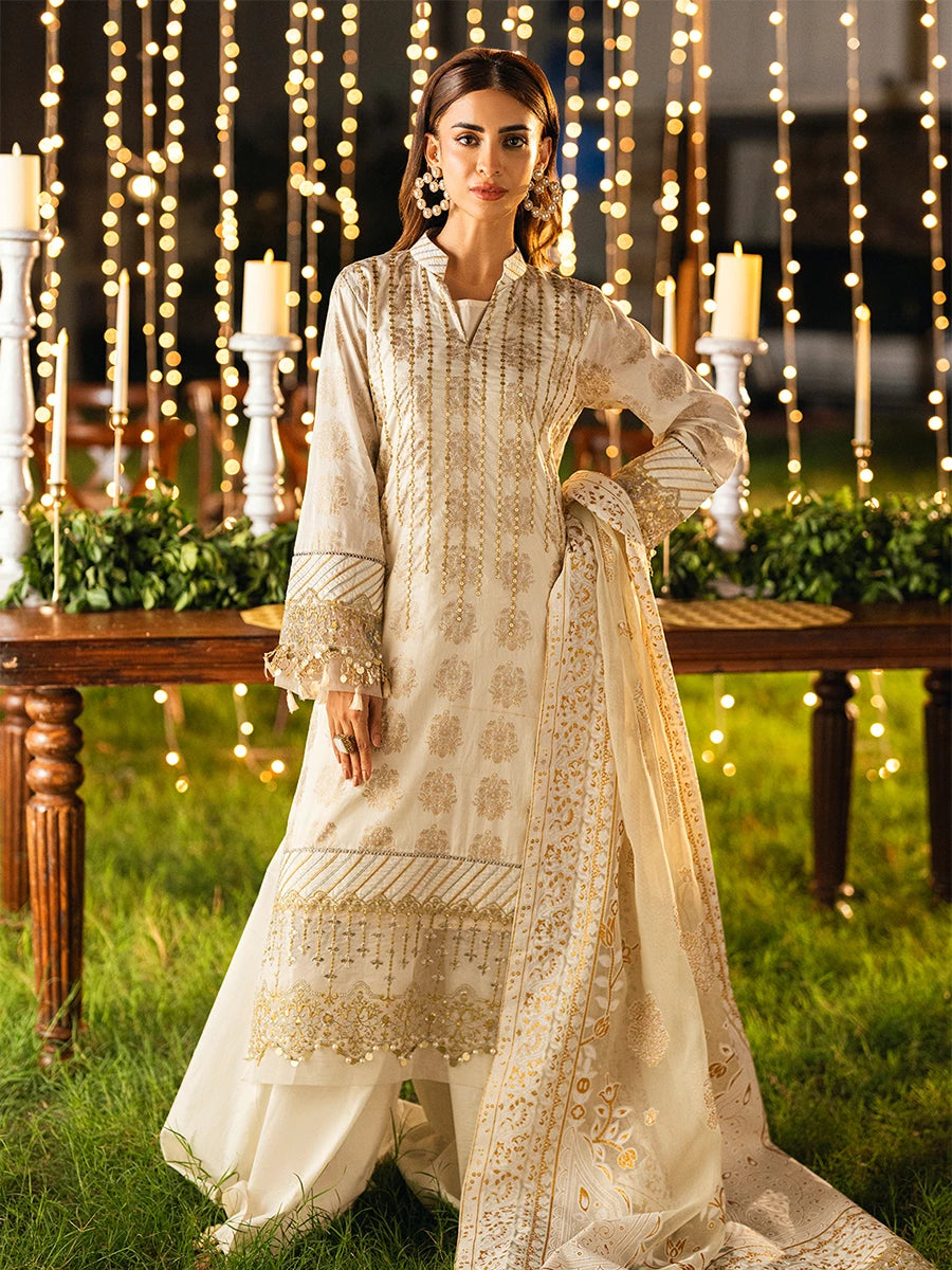 Salitex | Signature Festive Chiffon | UNS25WW006UT - Official Salitex stockist in UK - Sakeena London