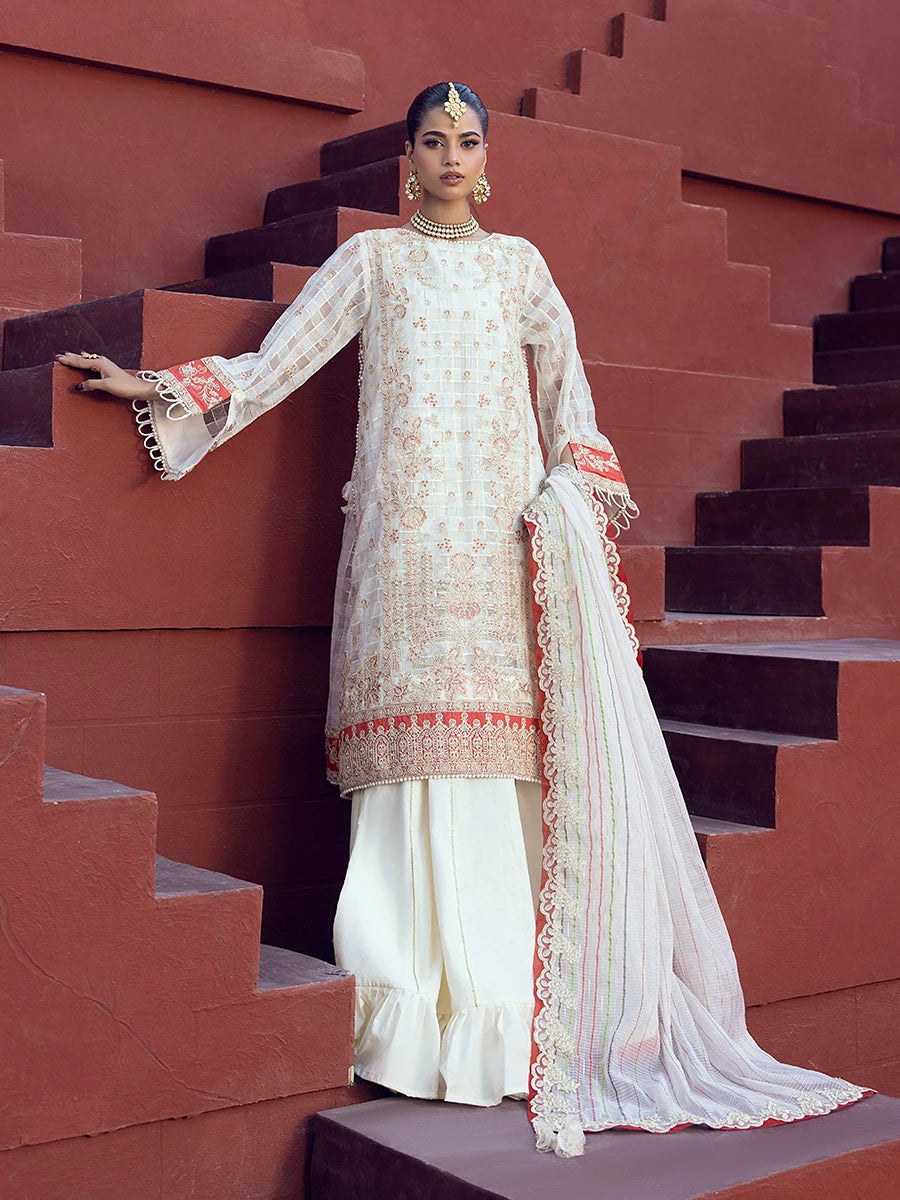 Salitex | Signature Festive Chiffon | SUNW6JI024UT - Official Salitex stockist in UK - Sakeena London