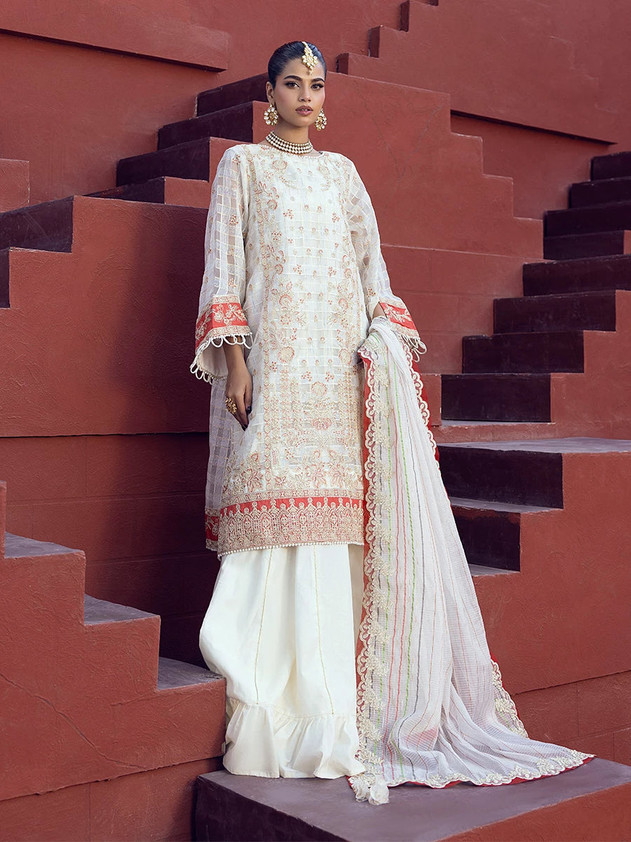 Salitex | Signature Festive Chiffon | SUNW6JI024UT - Official Salitex stockist in UK - Sakeena London