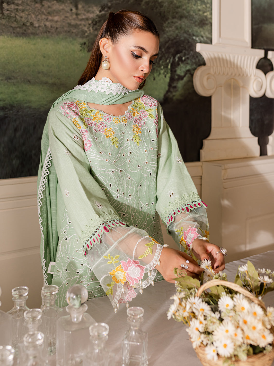 Parishay | Mira Winter | MW-02 | 3 PC Khaddar - Official Parishay stockist in UK - Sakeena London