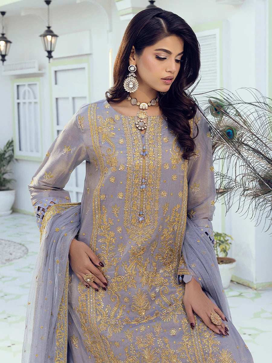 Salitex | Signature Festive Chiffon | SUNW6NO011UT - Official Salitex stockist in UK - Sakeena London