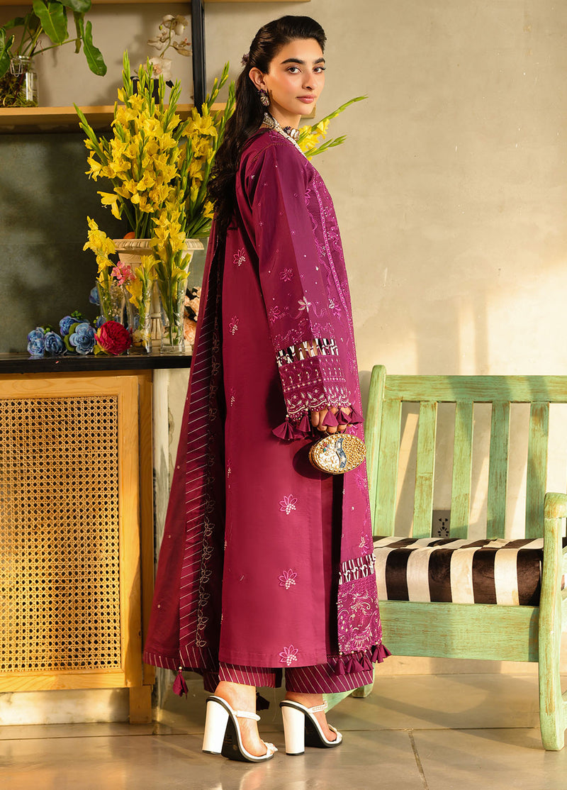 Sahane | In Laws in Lawn Eid Edit | CT-21002 Berry - Official Sahane stockist in UK - Sakeena London
