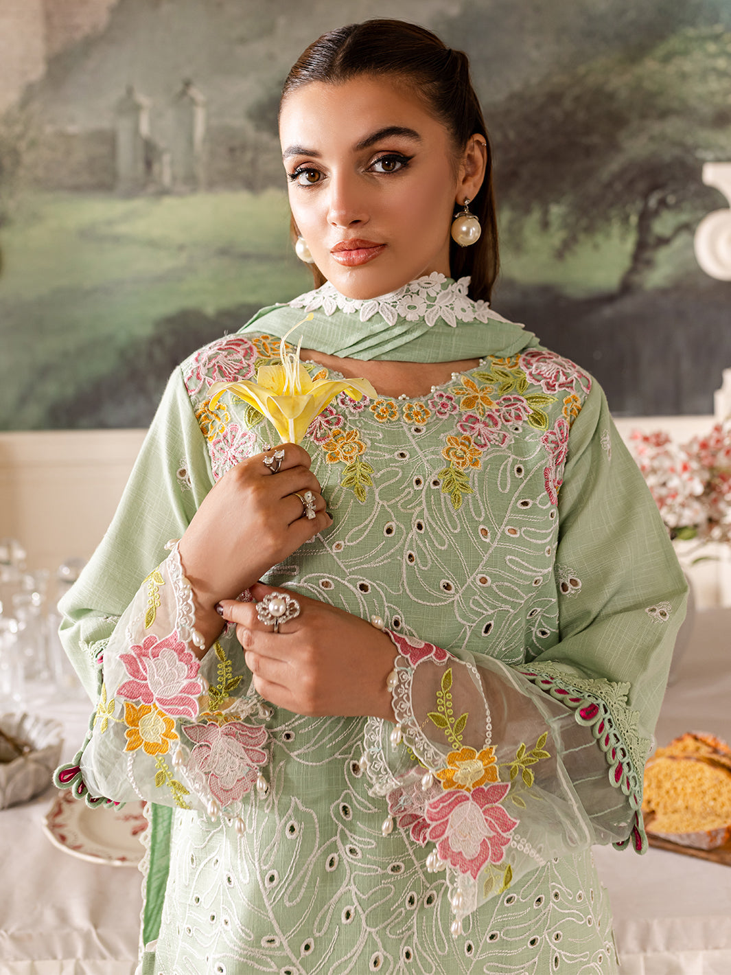 Parishay | Mira Winter | MW-02 | 3 PC Khaddar - Official Parishay stockist in UK - Sakeena London