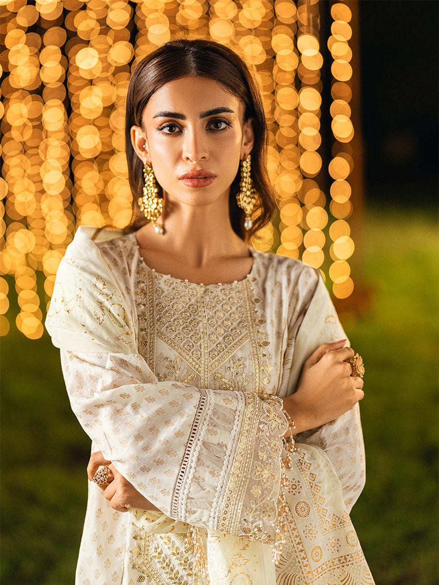 Salitex | Signature Festive Chiffon | UNS25WW007UT - Official Salitex stockist in UK - Sakeena London