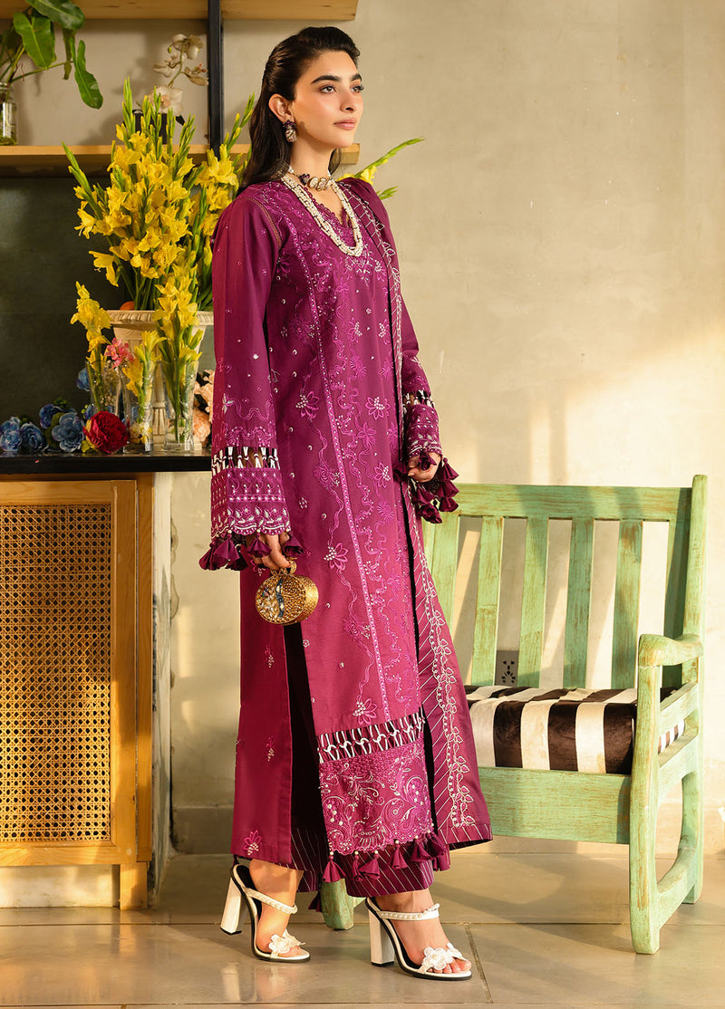 Sahane | In Laws in Lawn Eid Edit | CT-21002 Berry - Official Sahane stockist in UK - Sakeena London