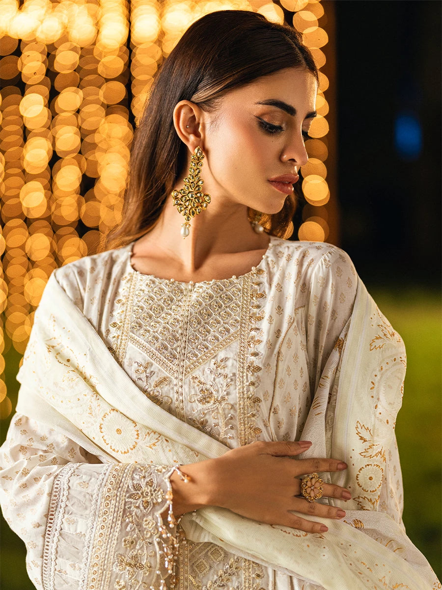 Salitex | Signature Festive Chiffon | UNS25WW007UT - Official Salitex stockist in UK - Sakeena London