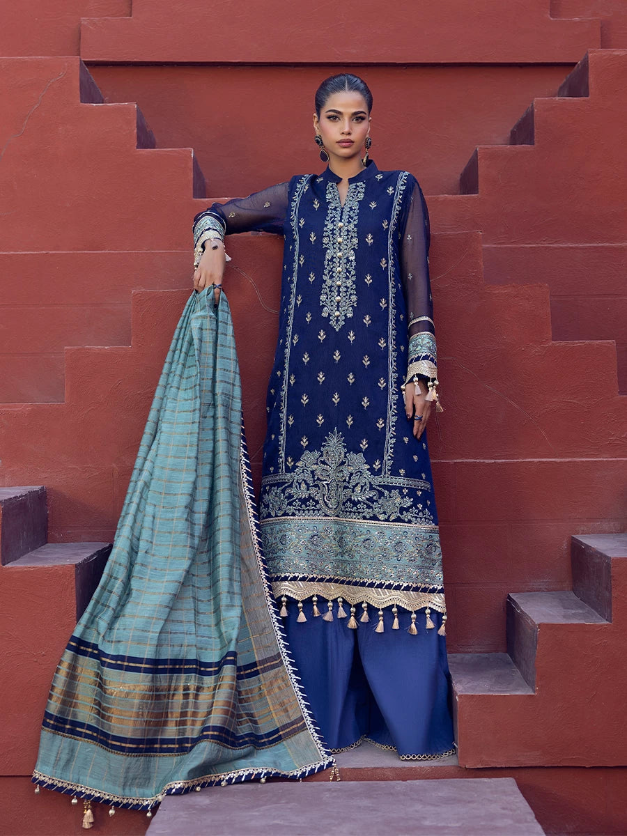 Salitex | Signature Festive Chiffon | SUNW6JI018UT - Official Salitex stockist in UK - Sakeena London