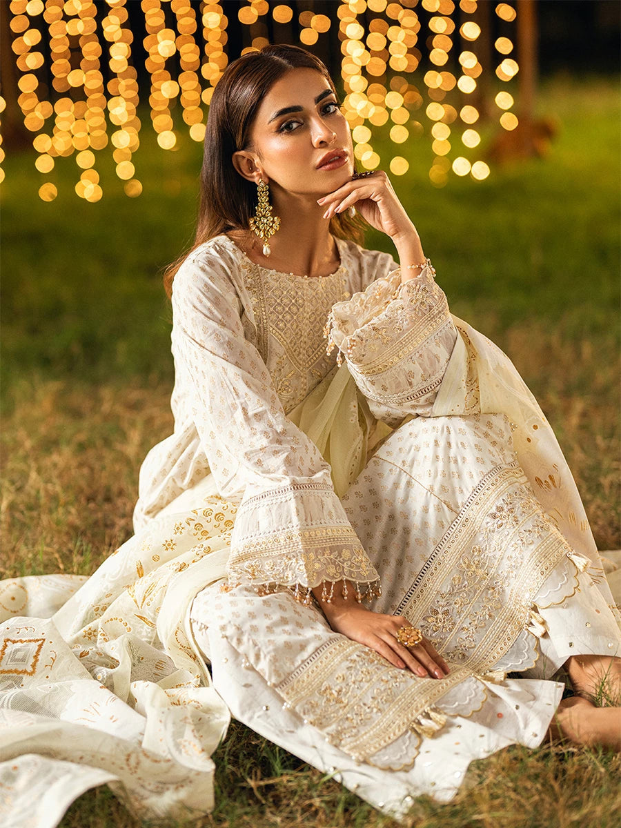 Salitex | Signature Festive Chiffon | UNS25WW007UT - Official Salitex stockist in UK - Sakeena London