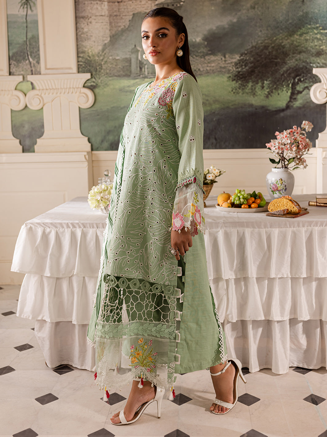 Parishay | Mira Winter | MW-02 | 3 PC Khaddar - Official Parishay stockist in UK - Sakeena London