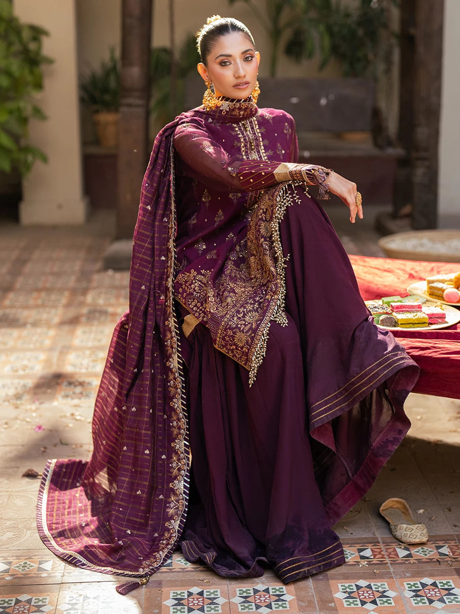 Salitex | Signature Festive Chiffon | SUNW6JI040UT - Official Salitex stockist in UK - Sakeena London