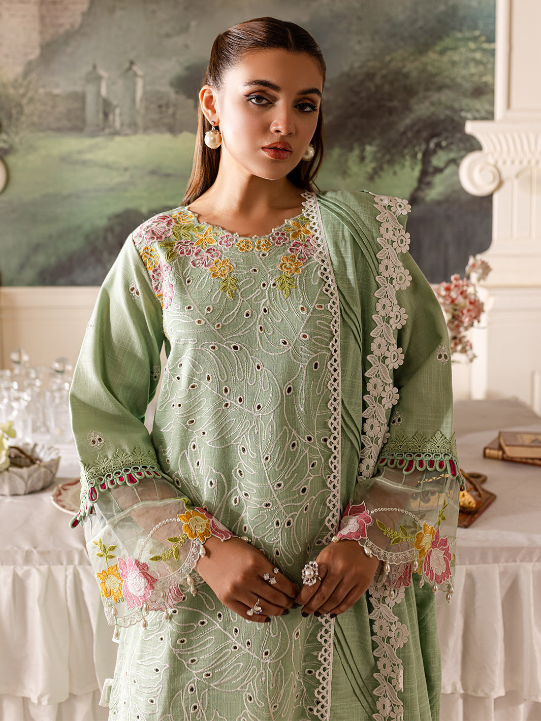 Parishay | Mira Winter | MW-02 | 3 PC Khaddar - Official Parishay stockist in UK - Sakeena London