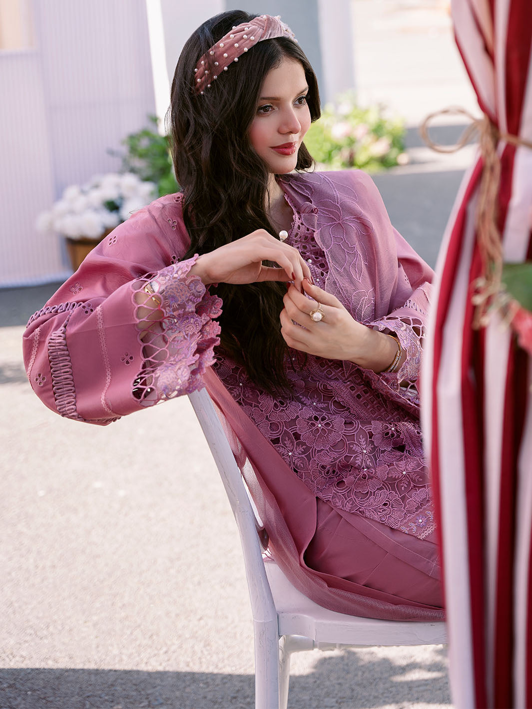 Bin Ilyas | Clara Embroidered Lawn 24 | 215 - A - Official Bin Ilyas stockist in UK - Sakeena London