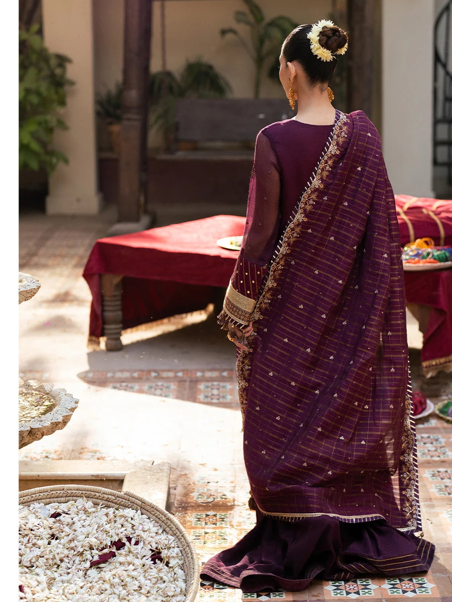 Salitex | Signature Festive Chiffon | SUNW6JI040UT - Official Salitex stockist in UK - Sakeena London