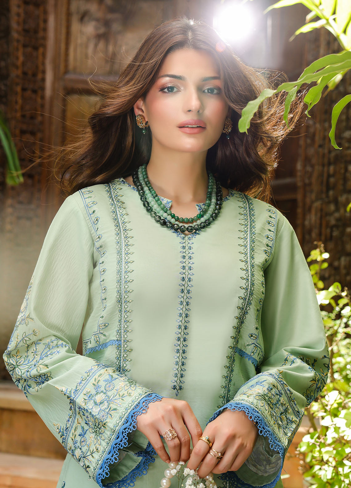 Sahane | Lovent Embroidered Pret 25 | ME23003 Zoe - Official Sahane stockist in UK - Sakeena London
