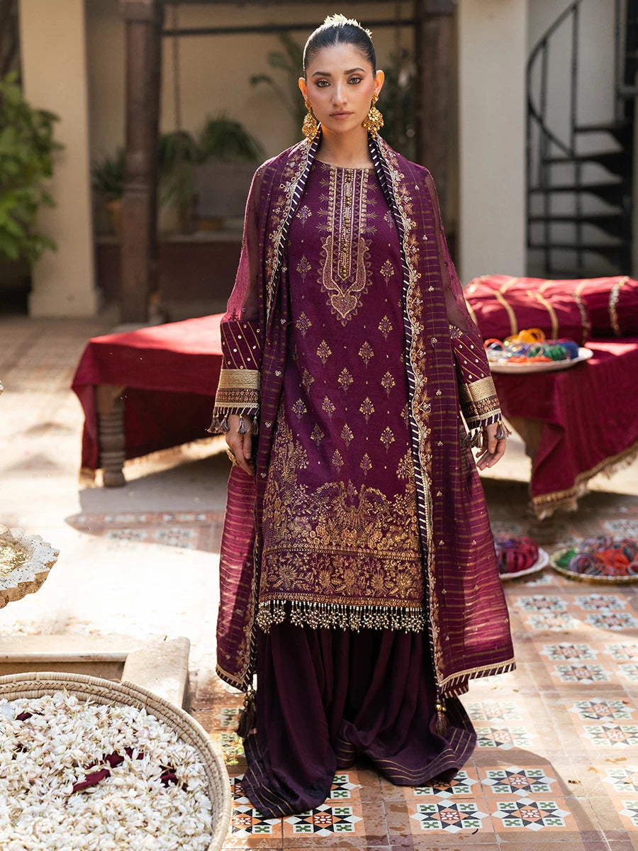 Salitex | Signature Festive Chiffon | SUNW6JI040UT - Official Salitex stockist in UK - Sakeena London