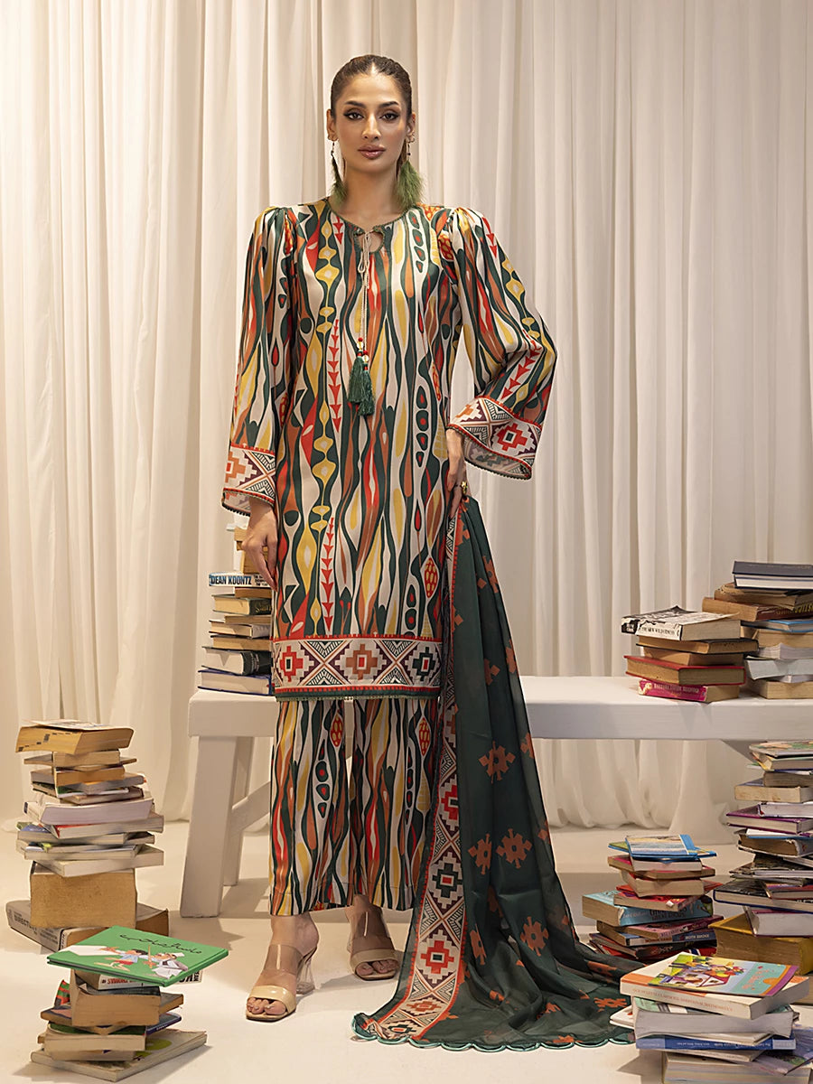 Salitex | Sibel Printed Lawn Silk | ST-05 - Official Salitex stockist in UK - Sakeena London