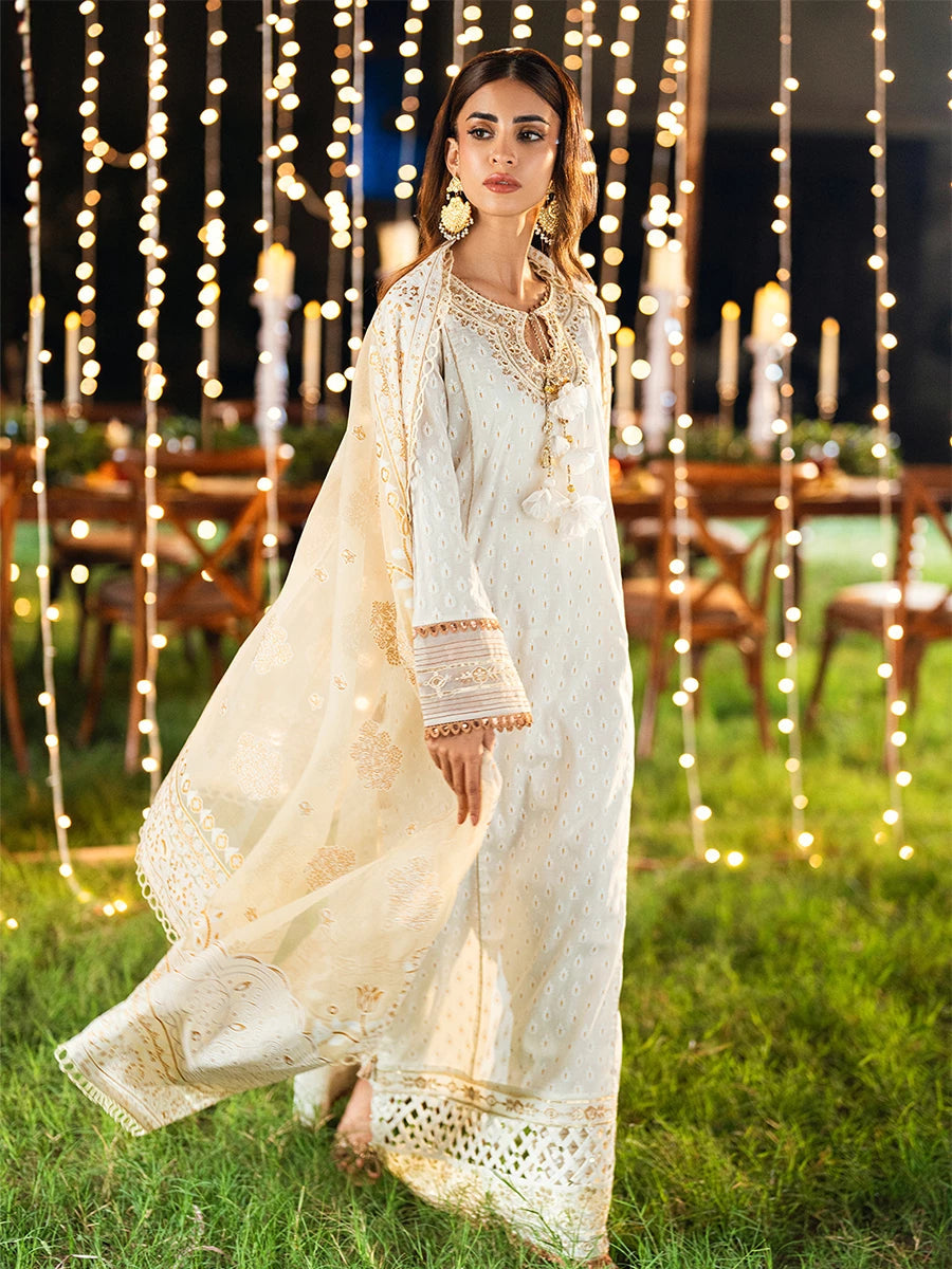 Salitex | Signature Festive Chiffon | UNS25WW008UT - Official Salitex stockist in UK - Sakeena London