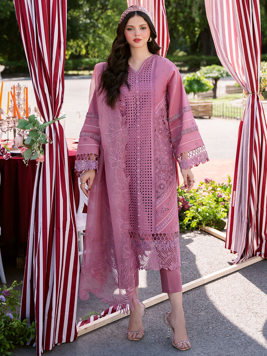 Bin Ilyas | Clara Embroidered Lawn 24 | 215 - A - Official Bin Ilyas stockist in UK - Sakeena London