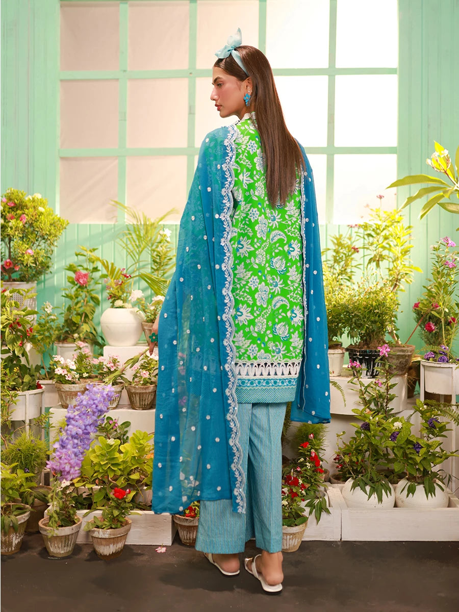Salitex | Izel Lawn 24 | LUXURY LAWN EMBROIDERED SUIT - Official Salitex stockist in UK - Sakeena London