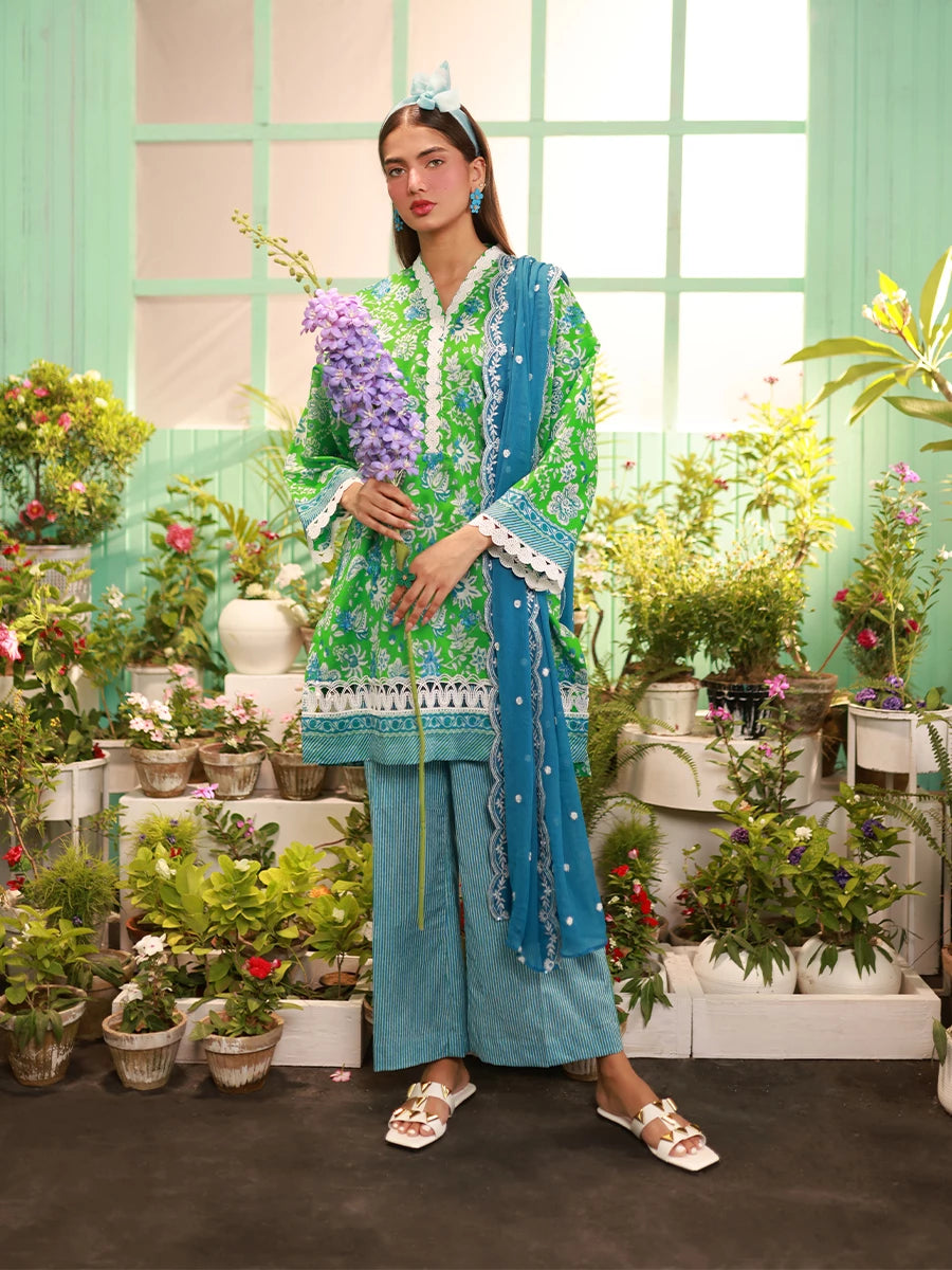 Salitex | Izel Lawn 24 | LUXURY LAWN EMBROIDERED SUIT - Official Salitex stockist in UK - Sakeena London