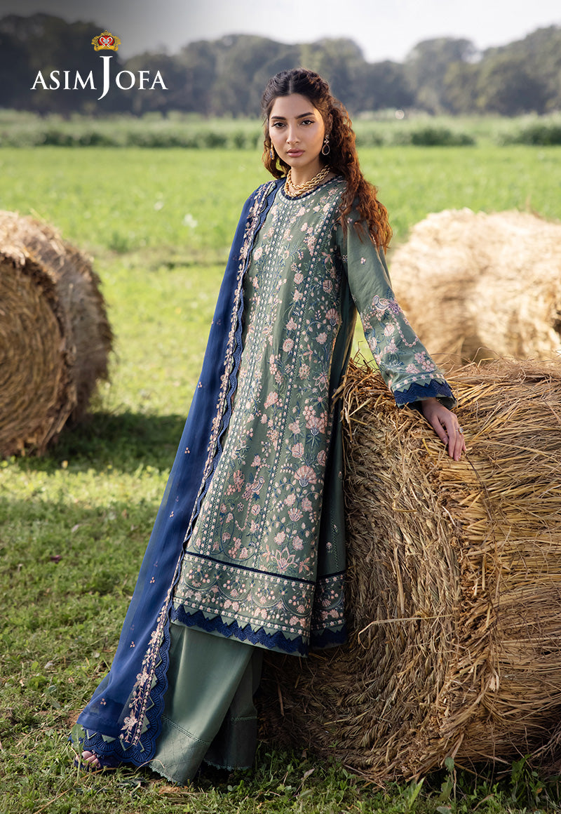 Asim Jofa | Luxury Lawn 25 | AJELL-14 - Official Asim Jofa stockist in UK - Sakeena London
