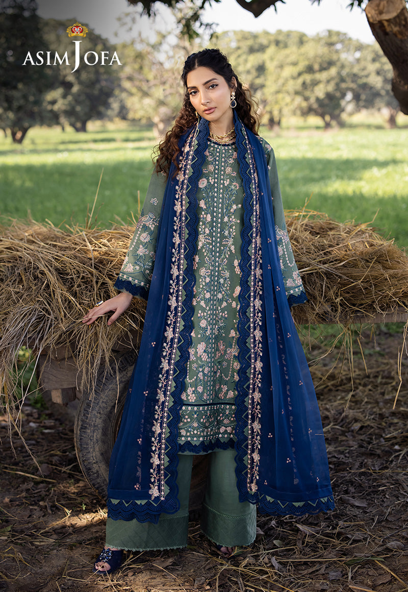 Asim Jofa | Luxury Lawn 25 | AJELL-14 - Official Asim Jofa stockist in UK - Sakeena London
