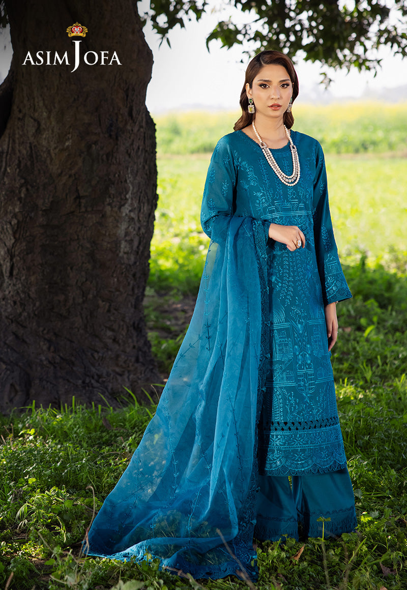 Asim Jofa | Luxury Lawn 25 | AJELL-17 - Official Asim Jofa stockist in UK - Sakeena London