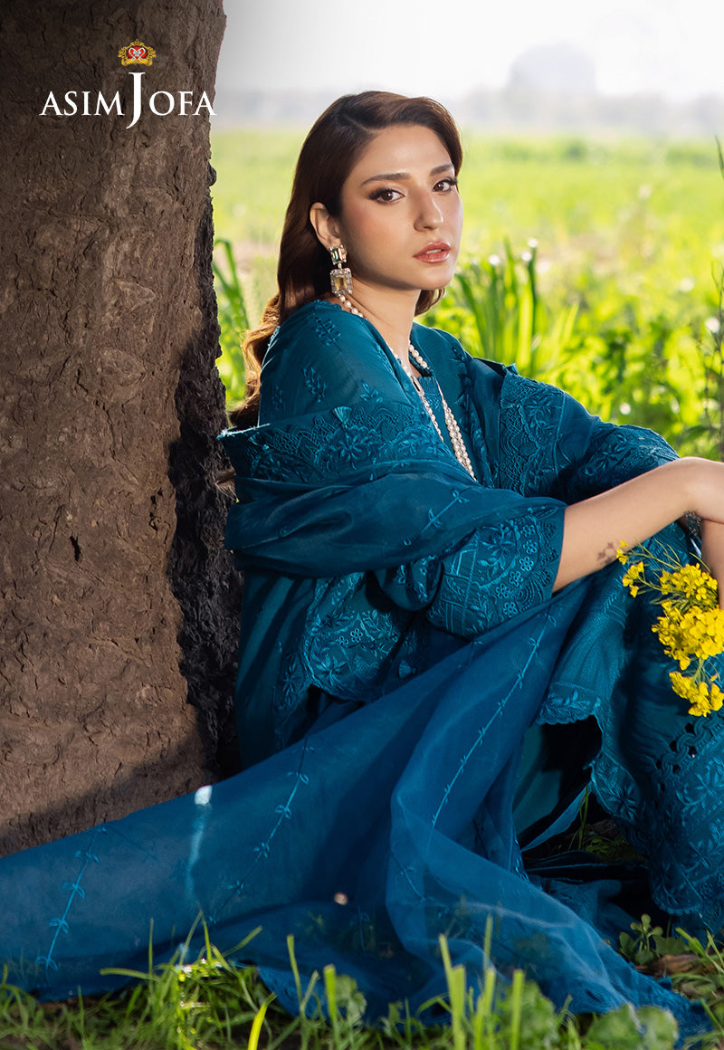 Asim Jofa | Luxury Lawn 25 | AJELL-17 - Official Asim Jofa stockist in UK - Sakeena London